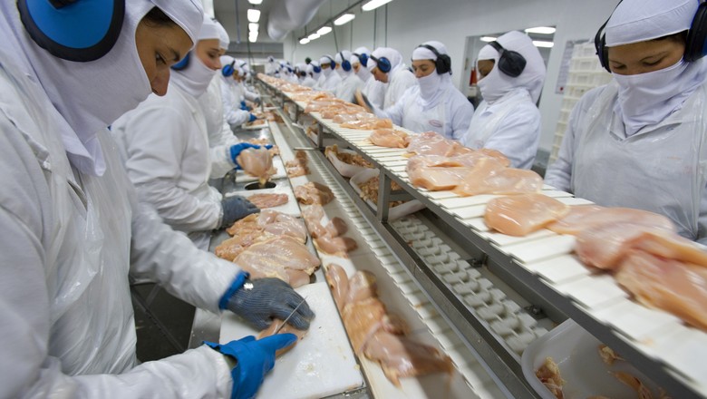 A Árabia Saudita suspendeu a compra de carne de aves de 11 empresas exportadoras do Brasil. (Foto: Fabiano Accorsi/Ed. Globo)