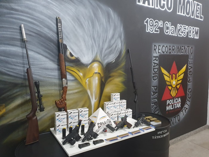 Comerciante no Centro é preso com armas e muita munição ilegais