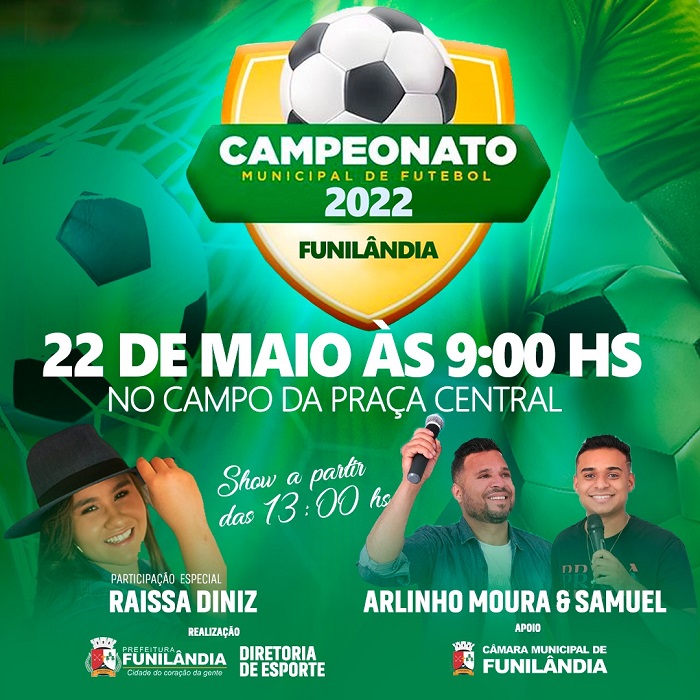 A bola começa a rolar domingo em Funilândia com início do Campeonato Municipal