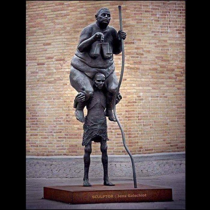 Escultura do dinamarquês Jens Galschiot