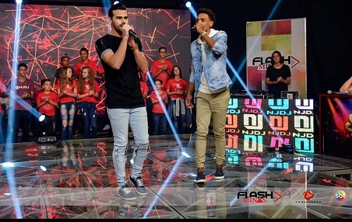  A dupla Vinicius e Mateus no programa Flash Minas do SBT Alterosa