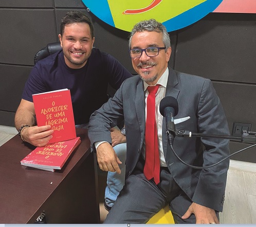 Juninho e o escritor Valcir Farias
