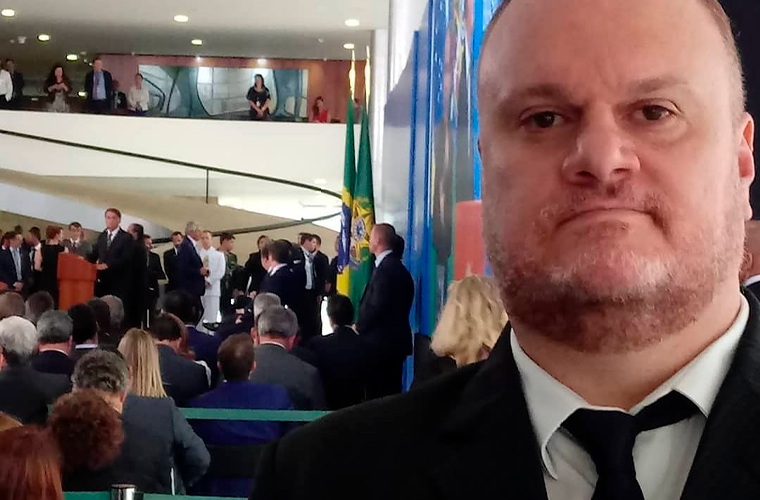 Na foto, Márcio Teixeira em posse ministerial no Palácio do Planalto -  Imagem: arquivo pessoal 